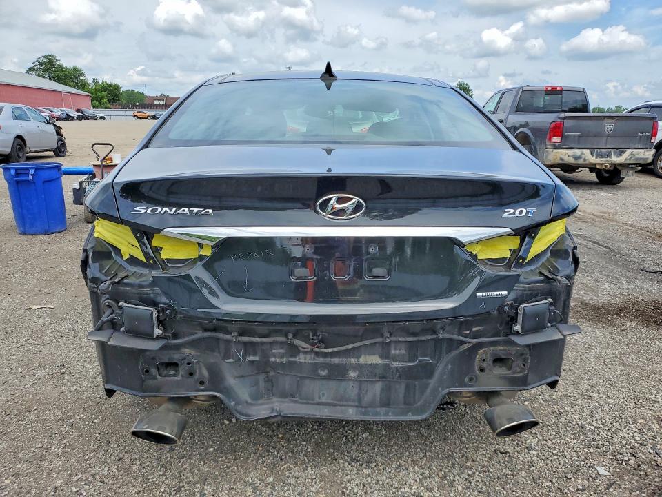 2014 Hyundai Sonata VIN 5NPEC4AB5EH926926 COPART salvage auction — REAR END, On - Permit Salvage, sold $1,500 on 2026-07-14 (photo 6)