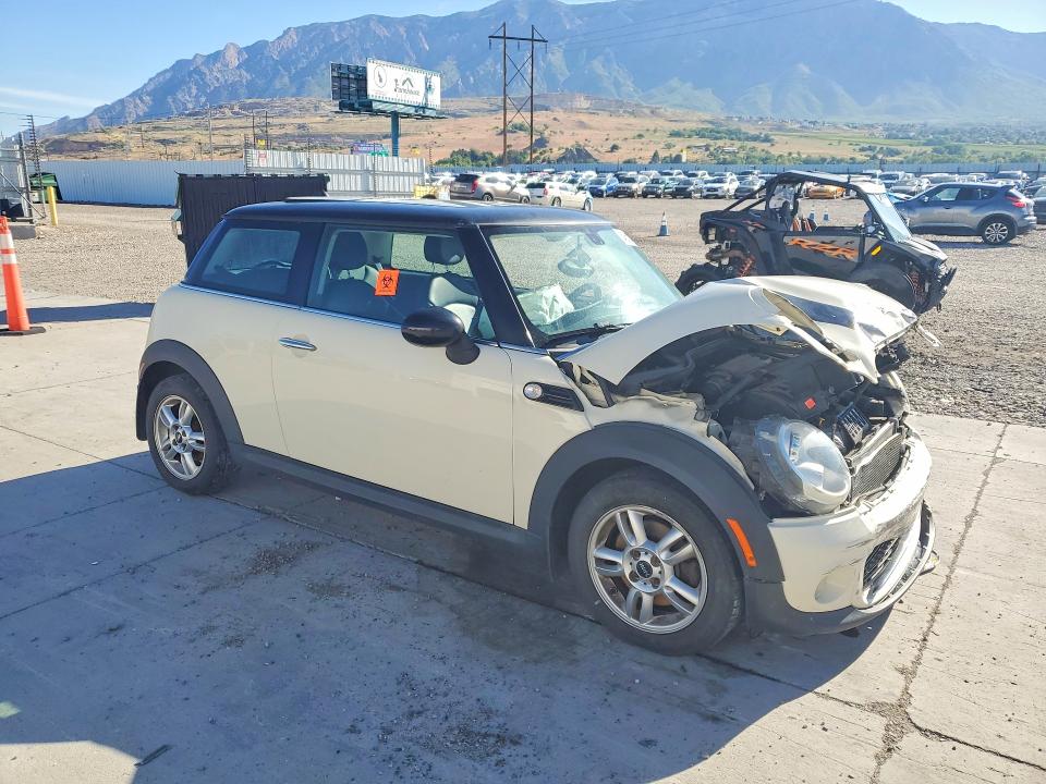 2012 Mini Cooper VIN WMWSU3C54CT367568 COPART salvage auction — FRONT END, Ut - Salvage Certificate, sold $350 on 2026-07-20 (photo 4)