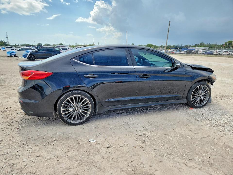 2018 Hyundai Elantra VIN KMHD04LB3JU720775 COPART salvage auction — FRONT END, Fl - Cert Of Title Slvg Rebuildable, sold $2,200 on 2026-07-09 (photo 3)