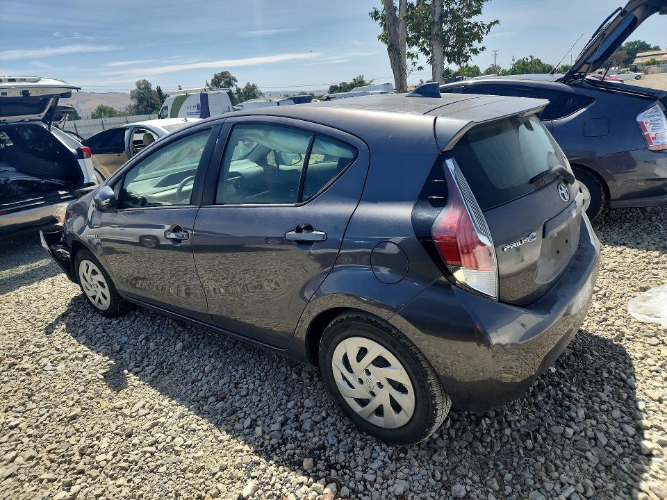2016 Toyota Prius VIN JTDKDTB37G1125717 COPART salvage auction — FRONT END, Ca - Salvage Certificate, sold $1,300 on 2026-07-02 (photo 2)