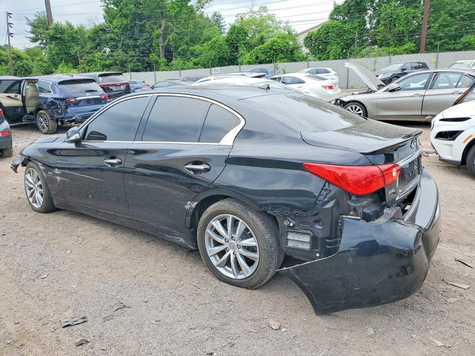 2017 Infiniti Q50 VIN JN1EV7AR8HM834277 COPART salvage auction — FRONT END, Pa - Certificate Of Salvage, sold $3,500 on 2026-07-06 (photo 2)