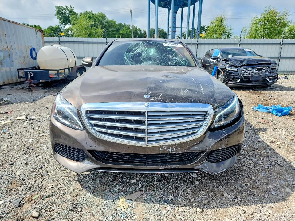 2015 Mercedes-benz C-klasse VIN 55SWF4KB7FU035741 COPART salvage auction — FRONT END, Il - Salvage Certificate, sold $4,000 on 2026-07-31 (photo 5)