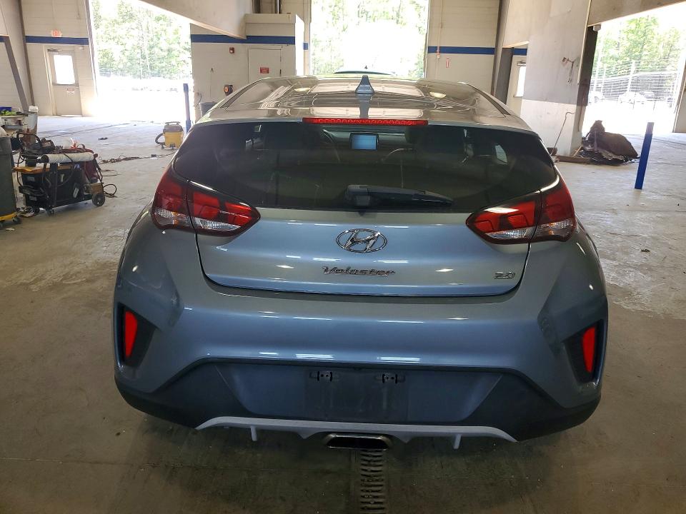 2019 Hyundai Veloster VIN KMHTG6AF3KU013606 COPART salvage auction — FRONT END, Va - Cert Of Title - Salvage, sold $1,200 on 2026-07-10 (photo 6)