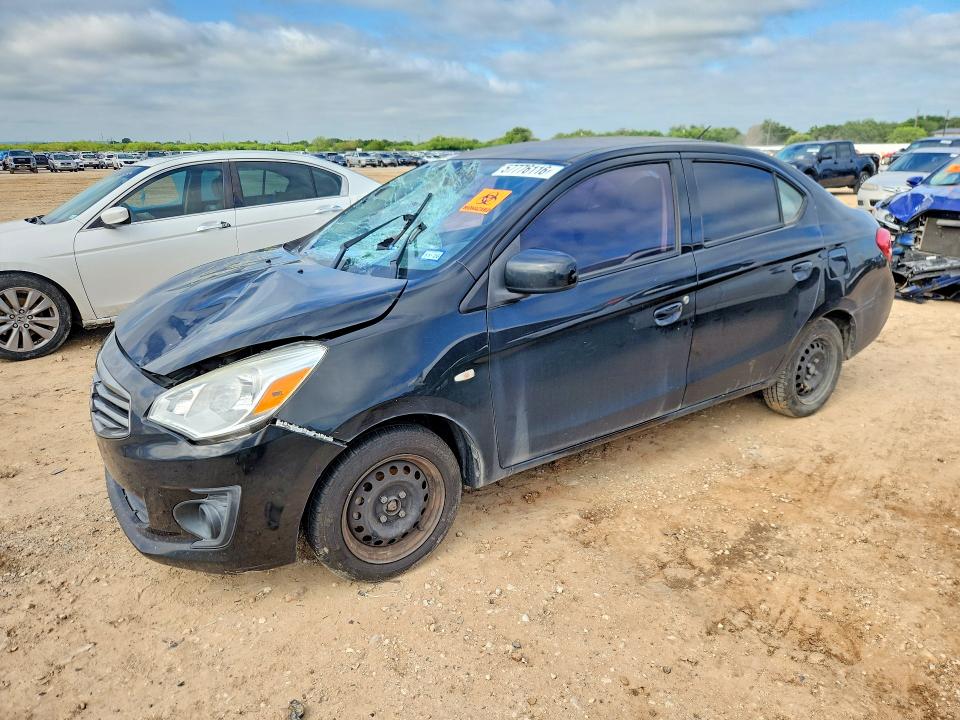 2017 Mitsubishi Mirage VIN ML32F3FJ4HHF06300 COPART salvage auction — FRONT END, Tx - Salvage Vehicle Title, sold $40 on 2026-07-23 (photo 1)
