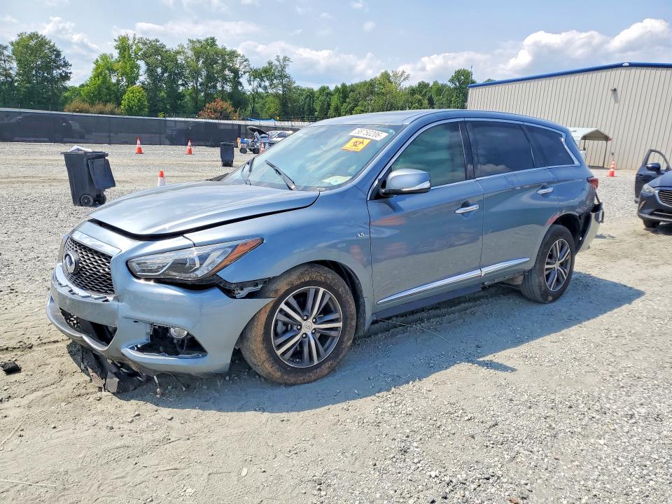 2018 Infiniti VIN 5N1DL0MN2JC521005 COPART salvage auction — FRONT END, Mt - Certificate Of Title, sold $1,550 on 2026-07-29 (photo 1)