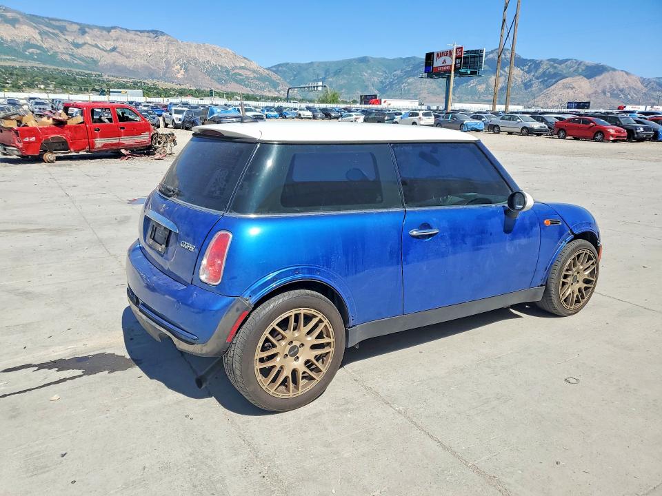 2006 Mini Cooper VIN WMWRC33596TK73207 COPART salvage auction — FRONT END, Ut - Salvage Certificate, sold $350 on 2026-08-17 (photo 3)
