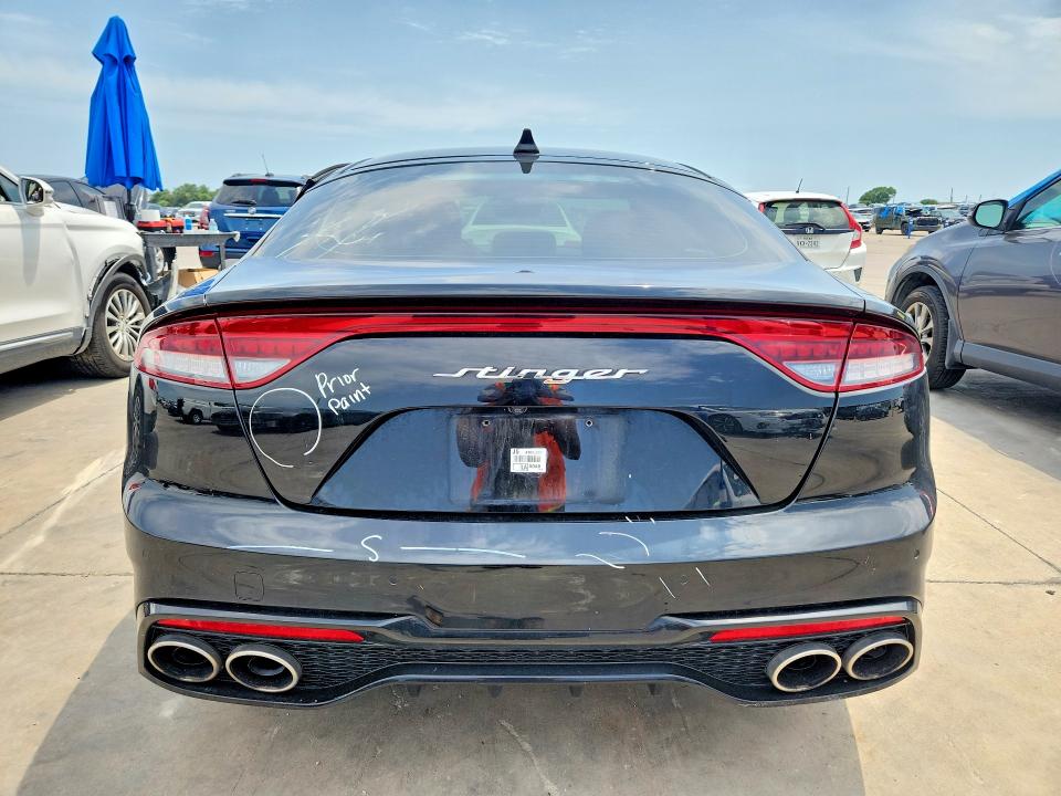 2022 Kia Stinger VIN KNAE35LDXN6118955 COPART salvage auction — SIDE, Tx - Certificate Of Title, sold $8,500 on 2026-08-13 (photo 6)