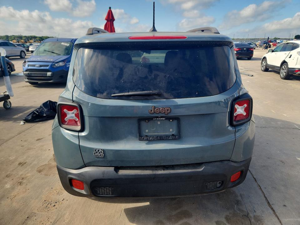 2016 Jeep Renegade VIN ZACCJABT1GPE31474 COPART salvage auction — FRONT END, Mt - Certificate Of Title, sold $750 on 2026-07-30 (photo 6)
