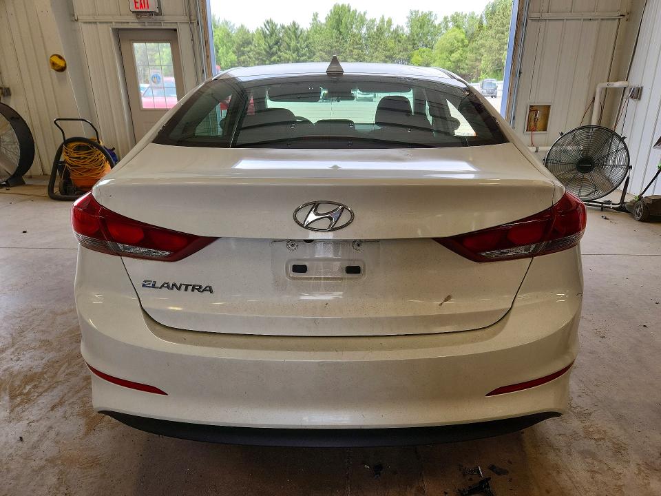2018 Hyundai Elantra VIN 5NPD84LF1JH356625 COPART salvage auction — VANDALISM, Id - Salvage Certificate Of Title, sold $350 on 2026-07-28 (photo 6)