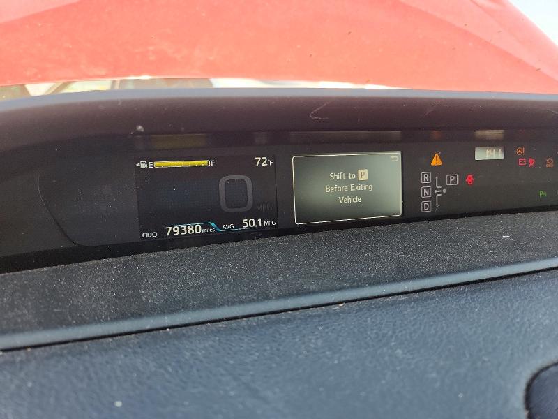 2018 Toyota Prius VIN JTDKBRFU8J3590059 COPART salvage auction — FRONT END, Co - Dis/Dlr/Exp Only Clean Title, sold $2,200 on 2026-07-09 (photo 9)