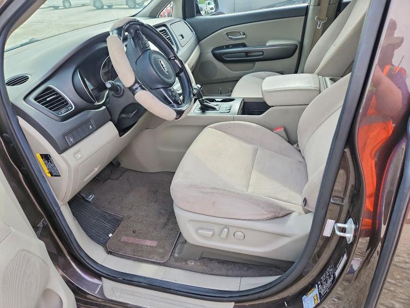2015 Kia SEDONA VIN KNDMB5C16F6080035 COPART salvage auction — FRONT END, Mi - Certificate Of Title, sold $775 on 2026-07-02 (photo 7)