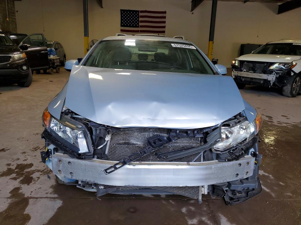 2012 Honda Civic VIN JHMFB2F58CS000158 COPART salvage auction — FRONT END, Pa - Certificate Of Salvage, sold $700 on 2026-07-08 (photo 5)