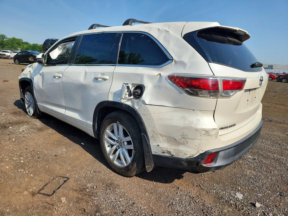 2016 Toyota Highlander VIN 5TDBKRFHXGS265391 COPART salvage auction — SIDE, Ct - Cert Of Title-Salvage, sold $3,850 on 2026-07-17 (photo 2)