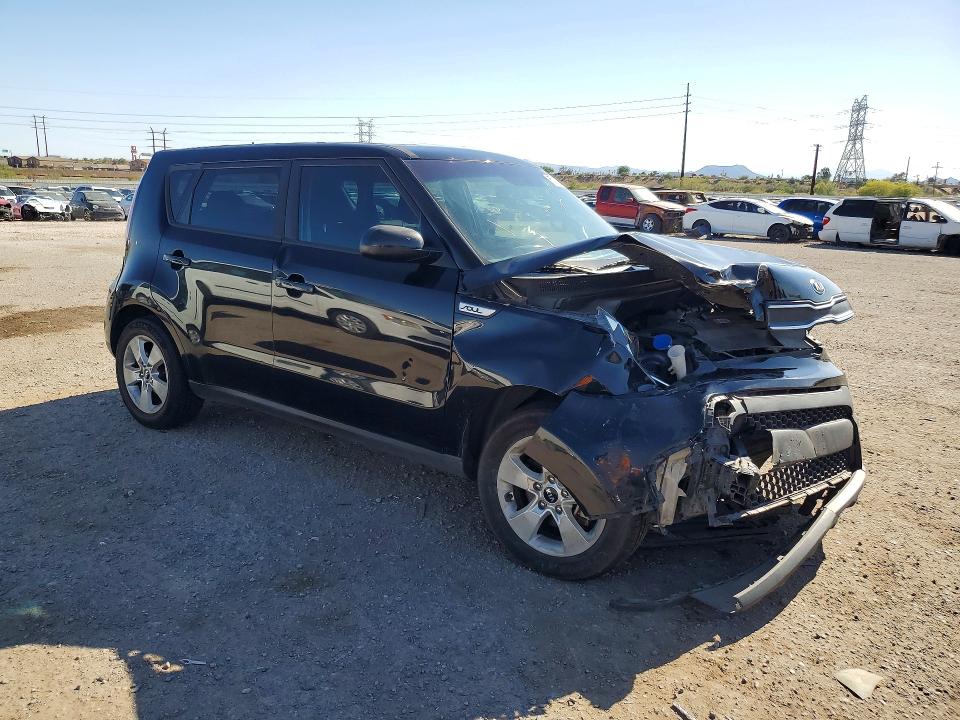 2017 Kia Soul VIN KNDJN2A27H7423615 COPART salvage auction — FRONT END, Az - Cert Of Title - Salvage, sold $1,100 on 2026-07-10 (photo 4)