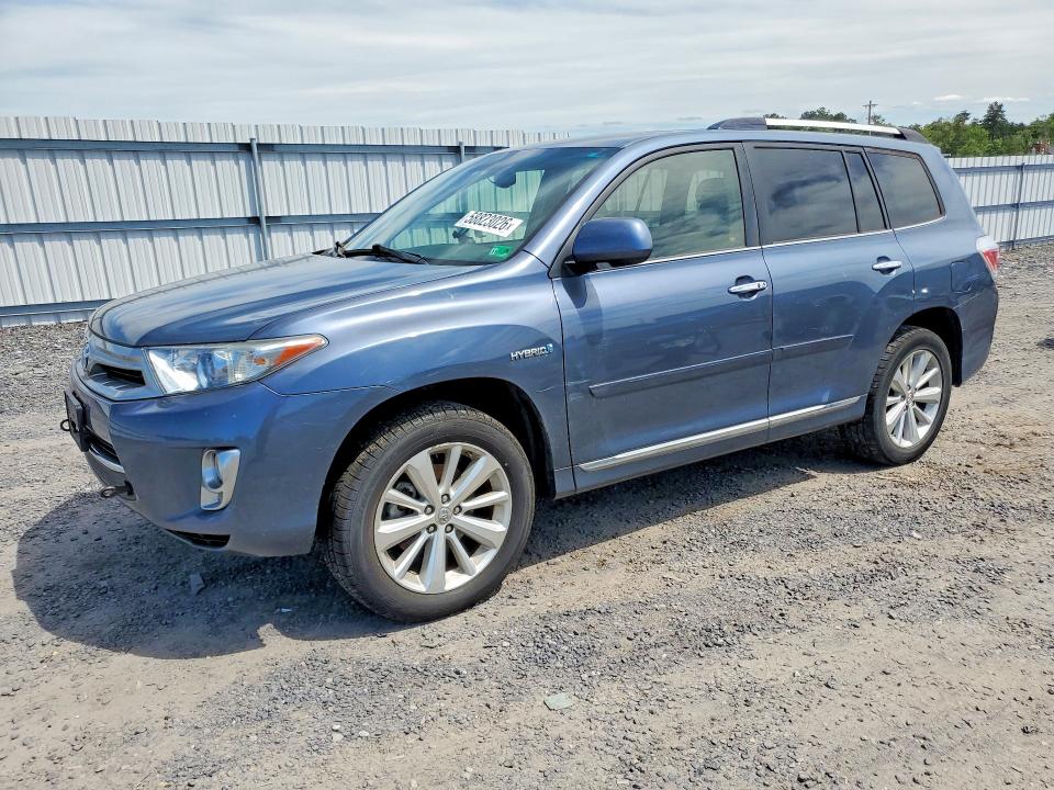 2012 Toyota Highlander VIN JTEDC3EHXC2010323 COPART salvage auction — WATER/FLOOD, Va - Cert Of Title-Salvage Water, sold $3,400 on 2026-07-15 (photo 1)