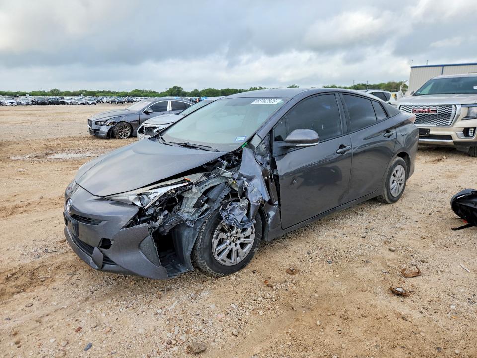 2016 Toyota Prius VIN JTDKBRFU1G3002057 COPART salvage auction — FRONT END, Tx - Salvage Vehicle Title, sold $10 on 2026-07-30 (photo 1)