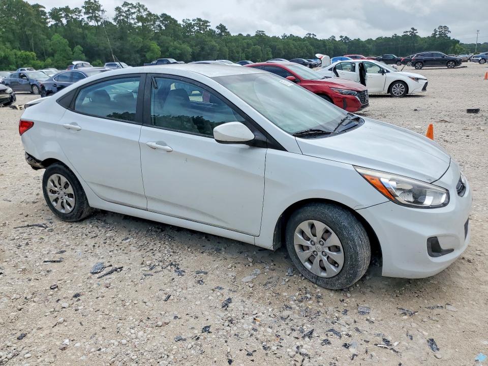 2017 Hyundai Accent VIN KMHCT4AE6HU369743 COPART salvage auction — REAR END, Tx - Salvage Vehicle Title, sold $2,000 on 2026-07-28 (photo 4)