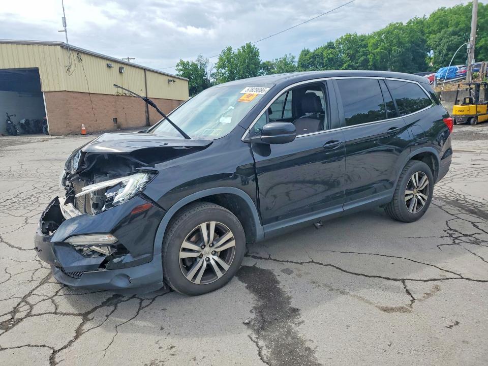 2018 Honda Pilot VIN 5FNYF6H55JB017240 COPART salvage auction — FRONT END, NY - MV-907A SALVAGE CERTIFICATE, sold $1,950 on 2026-07-02 (photo 1)