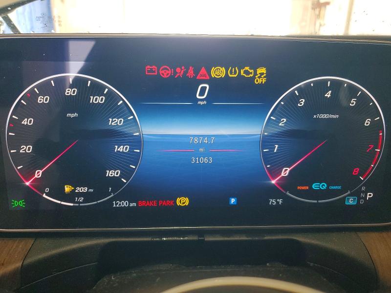 2022 Mercedes-benz C-klasse VIN W1KAF4HB7NR015376 COPART salvage auction — WATER/FLOOD, Ky - Cert Of Title-Salvage Water, sold $7,100 on 2026-07-27 (photo 9)
