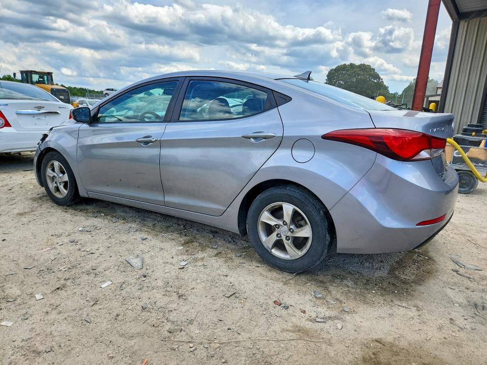2015 Hyundai Elantra VIN 5NPDH4AE6FH642679 COPART salvage auction — FRONT END, De - Salvage Certificate, sold $325 on 2026-07-28 (photo 2)