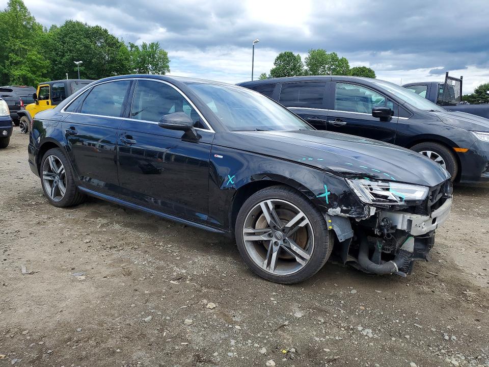 2018 Audi A4 VIN WAUENAF48JA060088 COPART salvage auction — FRONT END, Ct - Cert Of Title-Salvage, sold $4,400 on 2026-07-16 (photo 4)