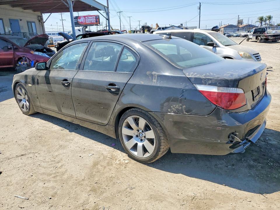2007 BMW 5 series VIN WBANE73507CM53130 COPART salvage auction — REAR END, Ca - Salvage Certificate, sold $1,200 on 2026-07-13 (photo 2)