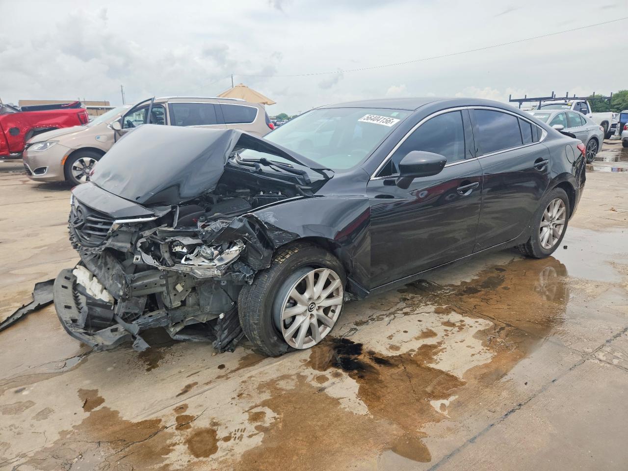 2016 Mazda 6 VIN JM1GJ1U51G1439512 COPART salvage auction — Front End, MT - CERTIFICATE OF TITLE, sold $600 on 2026-07-09 (photo 1)