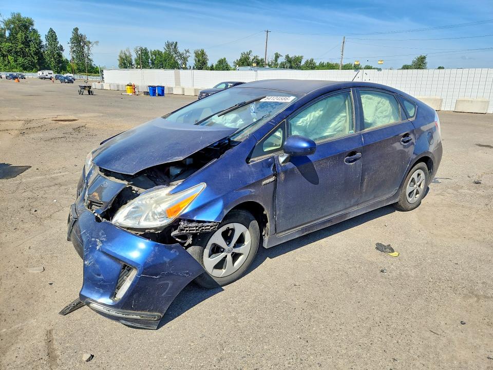 2014 Toyota Prius VIN JTDKN3DUXE1793401 COPART salvage auction — FRONT END, Or - Salvage Title Certificate, sold $1,400 on 2026-07-20 (photo 1)