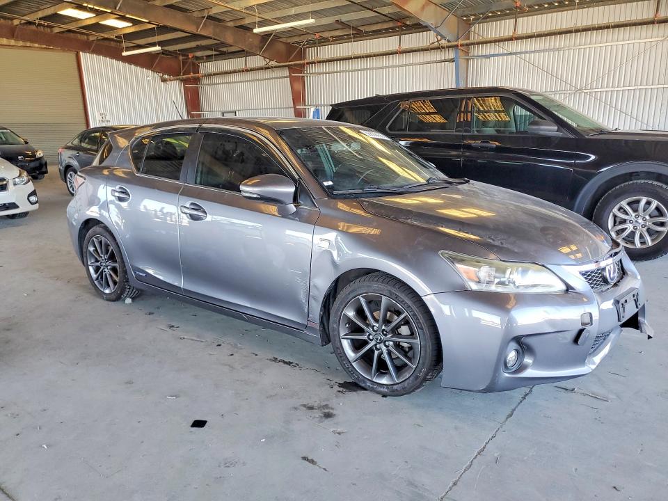 2012 Lexus Ct VIN JTHKD5BH6C2108871 COPART salvage auction — FRONT END, Ca - Salvage Certificate, sold $1,700 on 2026-07-13 (photo 4)