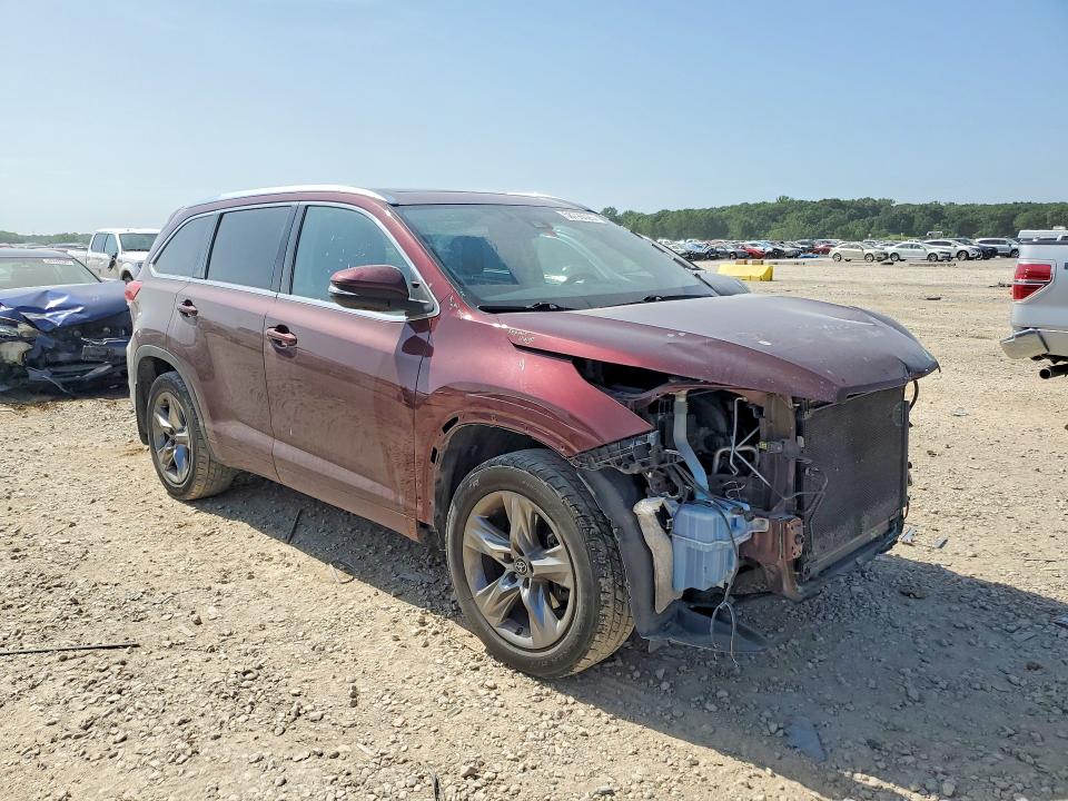 2017 Toyota Highlander VIN 5TDDZRFH4HS363175 COPART salvage auction — FRONT END, MO - SALVAGE CERTIFICATE OF TITLE, sold $9,900 on 2026-07-30 (photo 4)