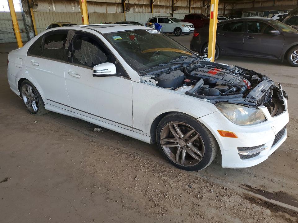 2014 Mercedes-benz VIN WDDGF4HB9EG158836 COPART salvage auction — FRONT END, Az - Certificate Of Title, sold $525 on 2026-07-13 (photo 4)