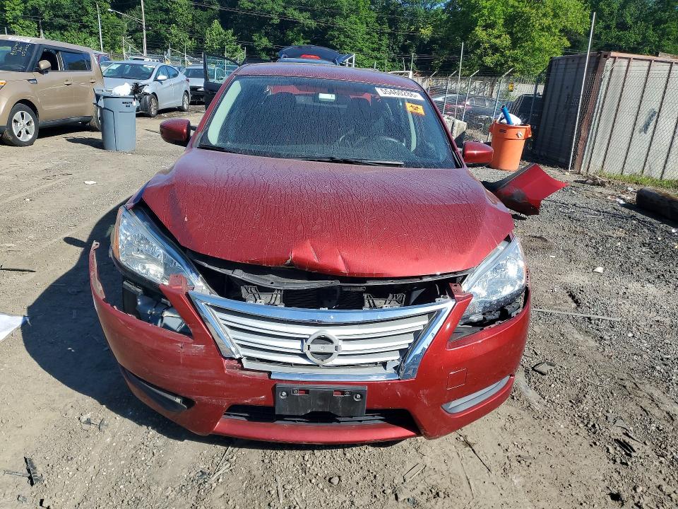 2015 Nissan Sentra VIN 3N1AB7AP0FL690043 COPART salvage auction — REAR END, Md - Cert Of Salvage > 75% Damage, sold $400 on 2026-07-02 (photo 5)