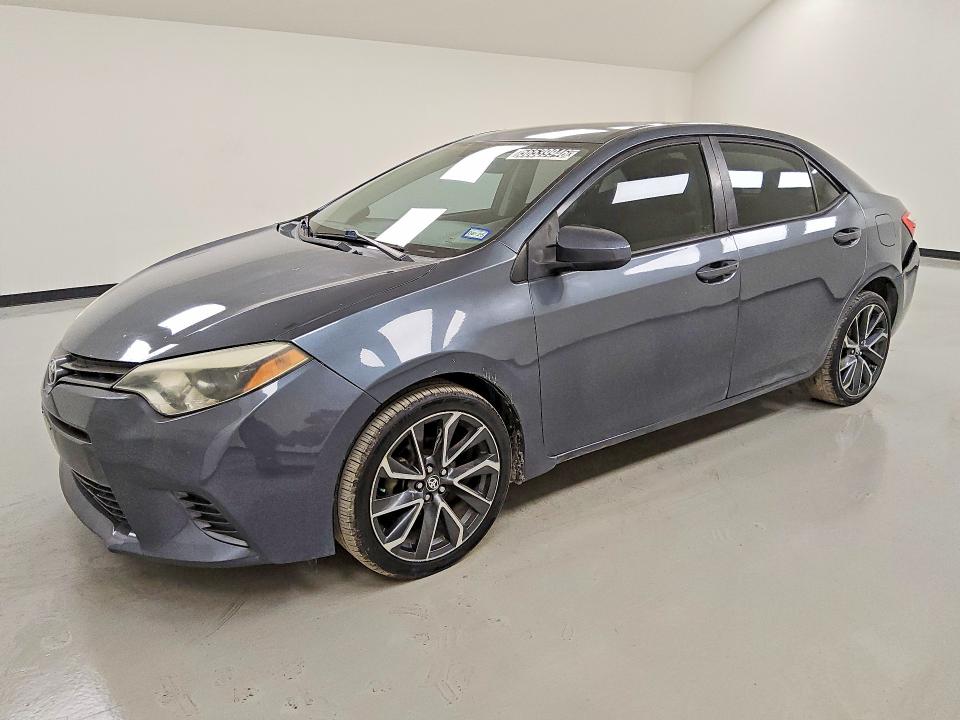 2015 Toyota Corolla VIN 5YFBURHE5FP319619 COPART salvage auction — MINOR DENT/SCRATCHES, TX - CERT OF TITLE-REBUILT SALVAGE, sold $4,050 on 2026-07-14 (photo 1)