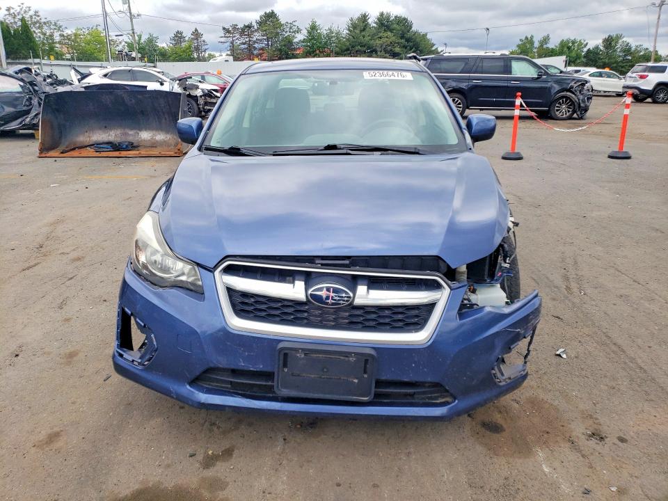 2012 Subaru Impreza VIN JF1GJAF61CH020329 COPART salvage auction — FRONT END, Ct - Cert Of Title-Salvage, sold $475 on 2026-07-24 (photo 5)