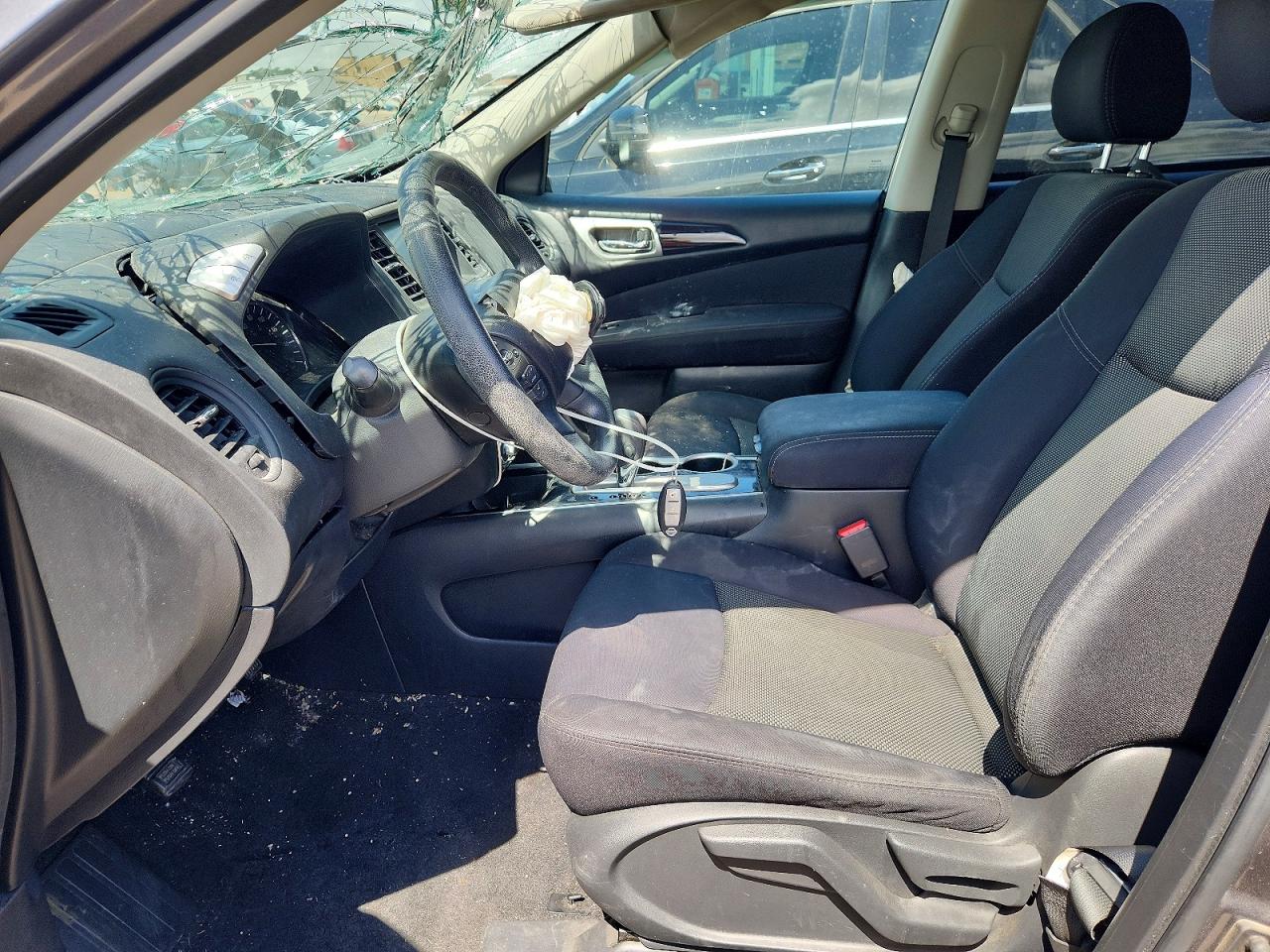 2017 Nissan Pathfinder VIN 5N1DR2MN3HC900468 COPART salvage auction — Front End, TX - SALVAGE VEHICLE TITLE, sold $625 on 2026-07-02 (photo 7)