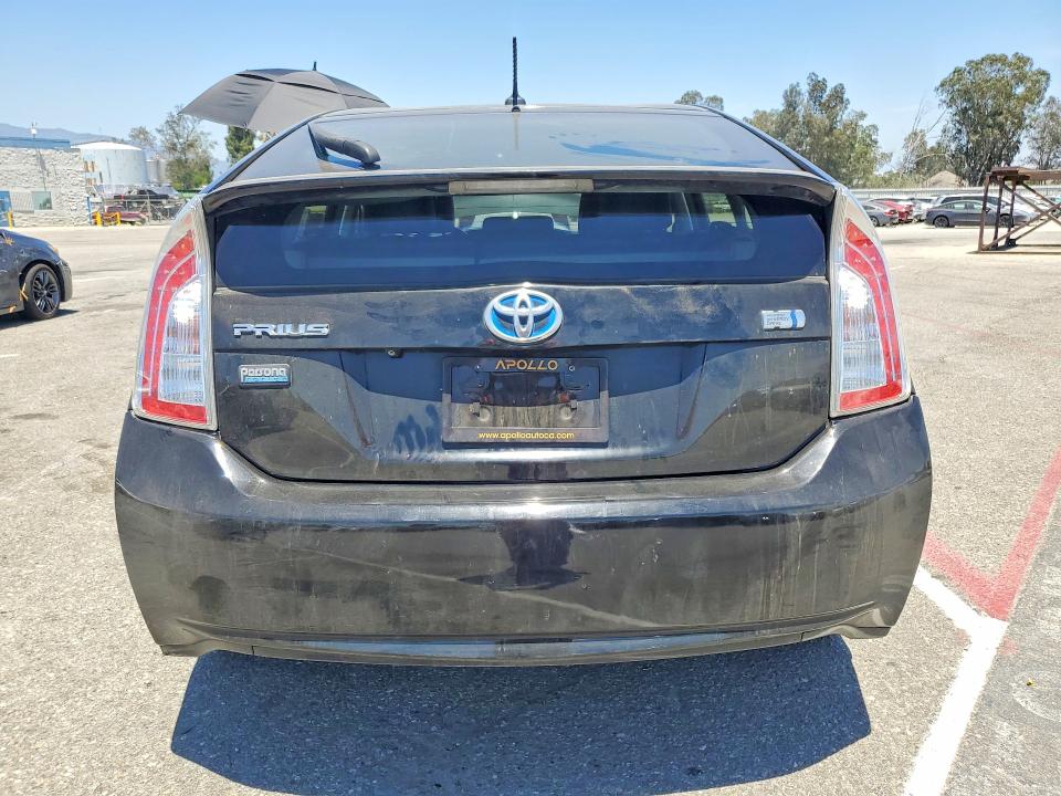 2013 Toyota Prius VIN JTDKN3DU2D1653647 COPART salvage auction — FRONT END, Ca - Salvage Certificate, sold $1,350 on 2026-07-07 (photo 6)
