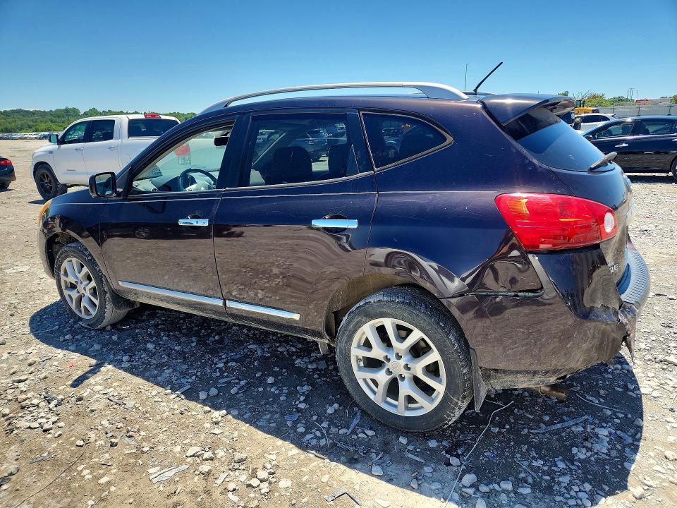 2013 Nissan Rogue VIN JN8AS5MV7DW110021 COPART salvage auction — REAR END, Il - Salvage Certificate, sold $950 on 2026-07-22 (photo 2)