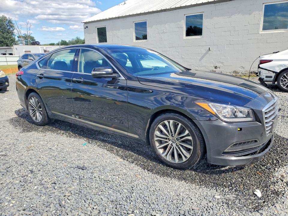 2015 Hyundai Genesis VIN KMHGN4JEXFU019055 COPART salvage auction — FRONT END, NJ - CERT OF TITLE-SALVAGE, sold $2,150 on 2026-07-28 (photo 4)