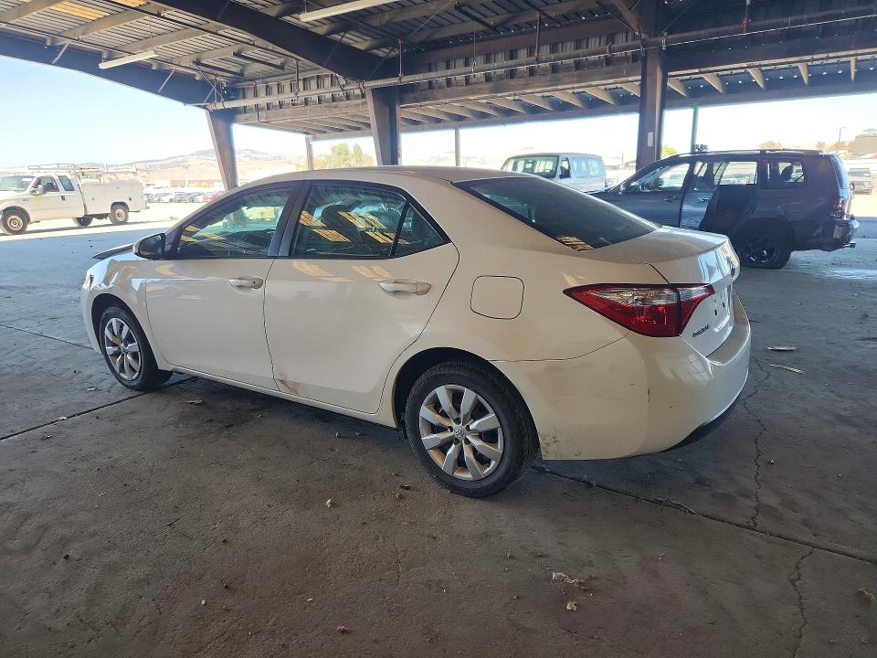 2015 Toyota Corolla VIN 5YFBURHE2FP327824 COPART salvage auction — FRONT END, CA - SALVAGE CERTIFICATE, sold $1,400 on 2026-07-23 (photo 2)