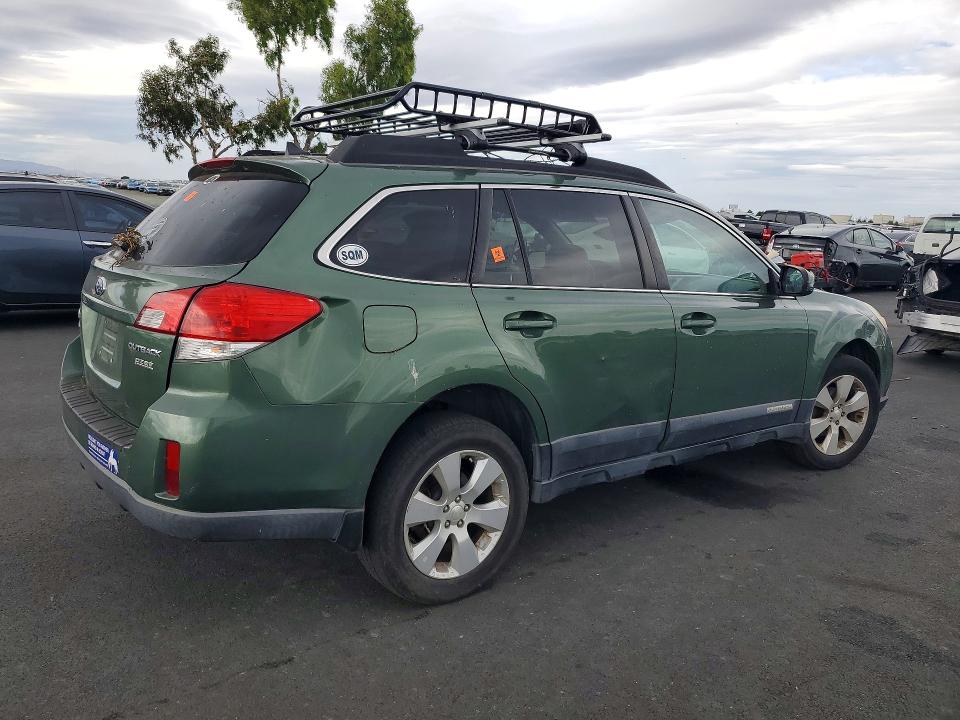 2011 Subaru Outback VIN 4S4BRBLC3B3416234 COPART salvage auction — FRONT END, CA - SALVAGE CERTIFICATE, sold $700 on 2026-07-29 (photo 3)