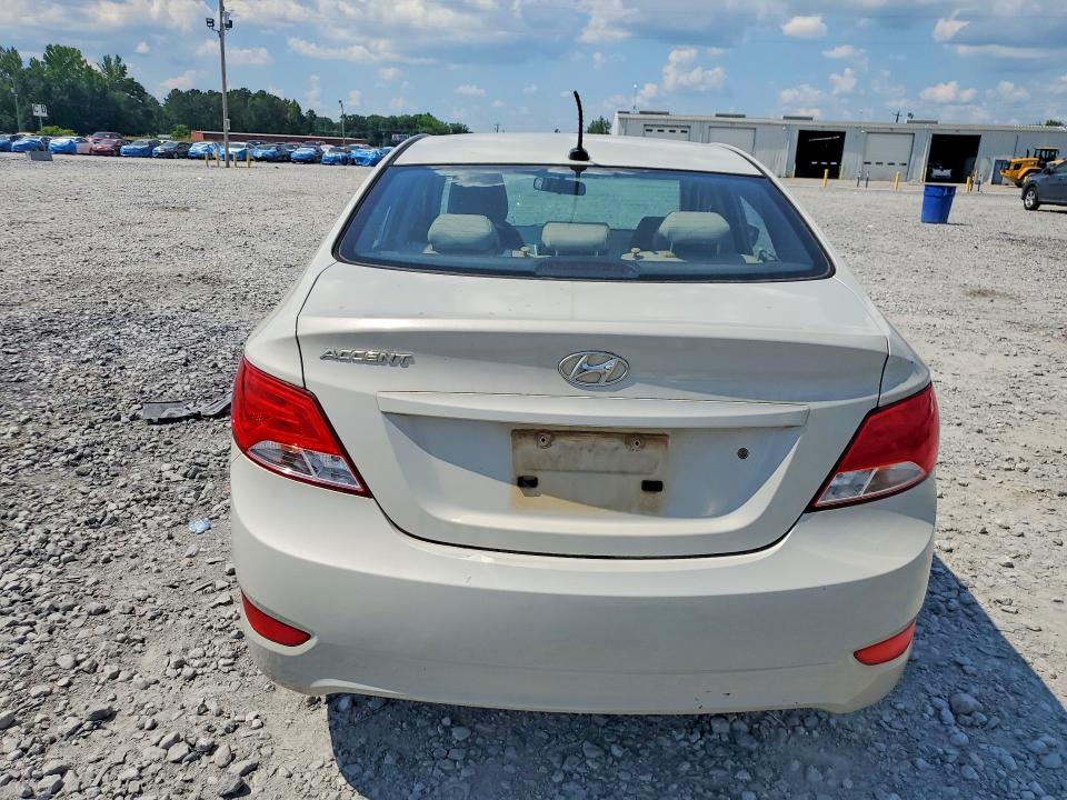 2016 Hyundai Accent VIN KMHCU4AE2GU050416 COPART salvage auction — FRONT END, Al - Cert Of Title-Salvage Title, sold $725 on 2026-07-16 (photo 6)
