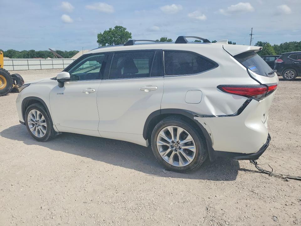 2021 Toyota Highlander VIN 5TDXBRCH0MS524041 COPART salvage auction — REAR END, Ks - Cert Of Title-Salvage, sold $100 on 2026-07-21 (photo 2)
