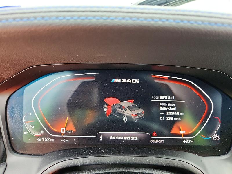 2020 BMW M3 VIN WBA5U9C05LFH20695 COPART salvage auction — FRONT END, Tx - Salvage Vehicle Title, sold $15,400 on 2026-07-09 (photo 9)