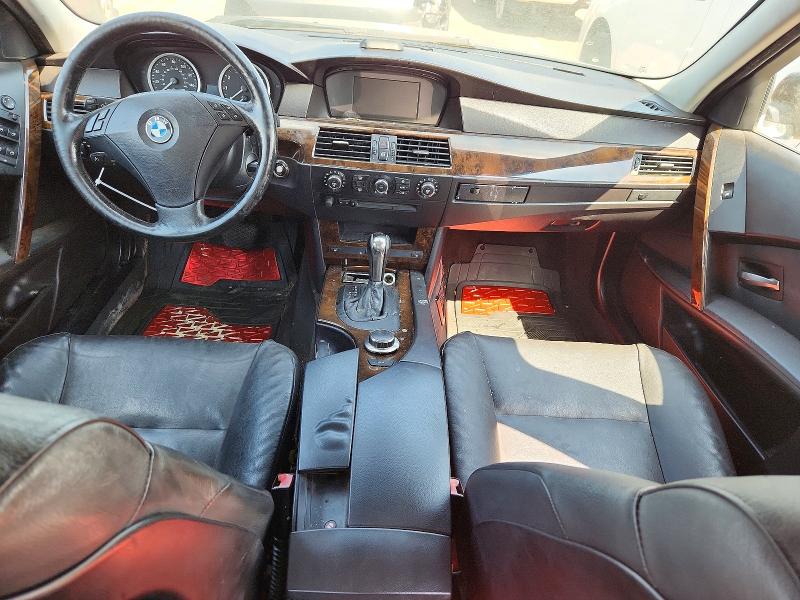 2007 BMW 5 series VIN WBANE73507CM49241 COPART salvage auction — FRONT END, Il - Certificate Of Title, sold $400 on 2026-07-09 (photo 8)