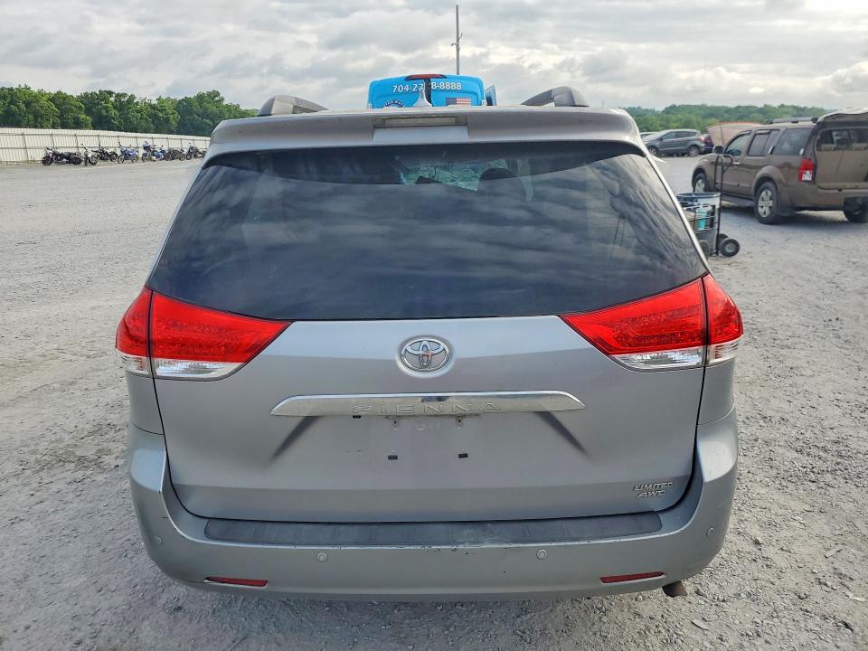 2011 Toyota Sienna VIN 5TDDK3DC7BS005942 COPART salvage auction — FRONT END, Nc - Salvage Certificate Of Title, sold $175 on 2026-07-29 (photo 6)
