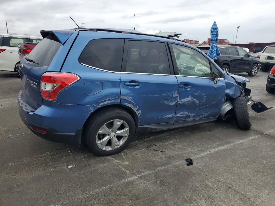 2015 Subaru Forester VIN JF2SJAKC1FH487773 COPART salvage auction — ROLLOVER, Ca - Acq Bos - Post Sale - Salvage, sold $350 on 2026-07-16 (photo 3)