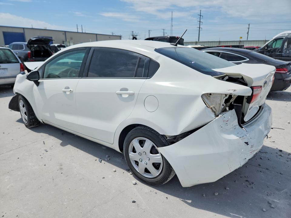 2013 Kia Rio VIN KNADM4A39D6236538 COPART salvage auction — FRONT END, TX - SALVAGE VEHICLE TITLE, sold $250 on 2026-07-24 (photo 2)