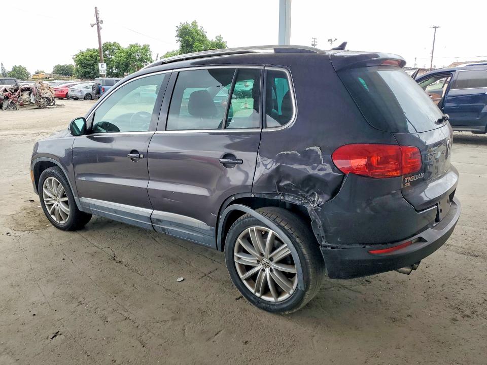 2016 Volkswagen Tiguan VIN WVGAV7AX3GW588344 COPART salvage auction — REAR END, Ca - Salvage Certificate, sold $725 on 2026-08-06 (photo 2)