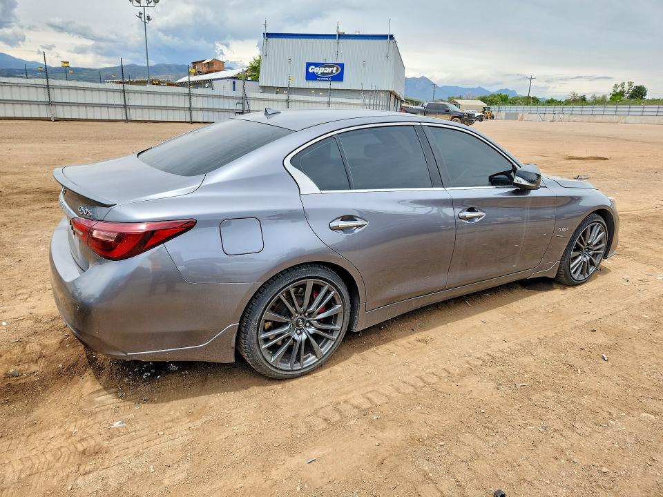 2018 Infiniti Q50 VIN JN1FV7ARXJM700025 COPART salvage auction — FRONT END, Co - Cert Of Title-Rebuilt Salvage, sold $3,950 on 2026-08-03 (photo 3)