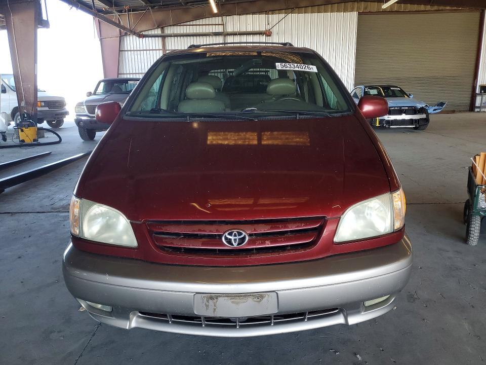 2002 Toyota Sienna VIN 4T3ZF13C52U455040 COPART salvage auction — SIDE, Ca - Dis/Dlr/Exp Only Clean Title, sold $300 on 2026-07-02 (photo 5)